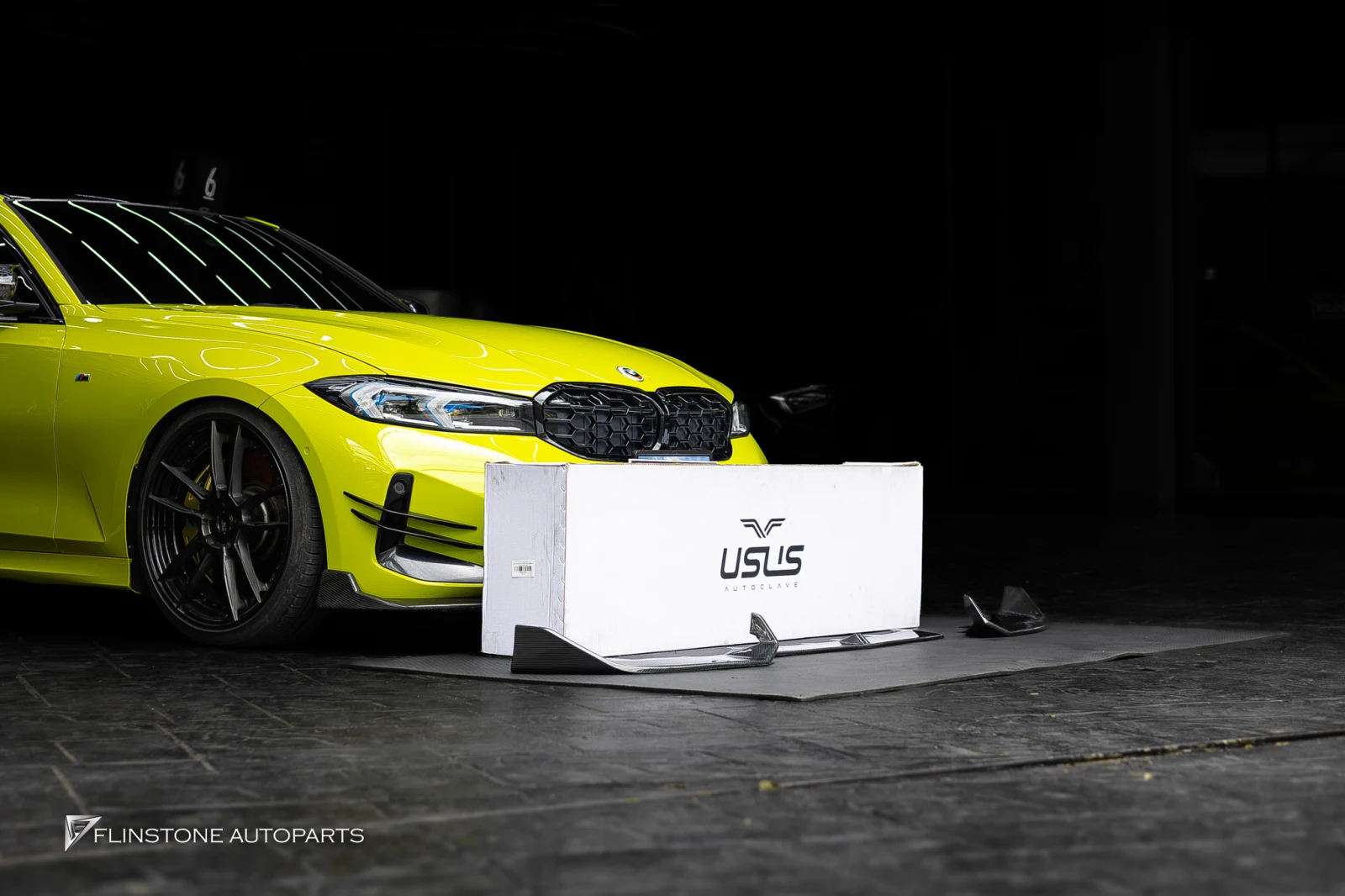BMW G20 Series 3 LCI Carbon Front Lip installation