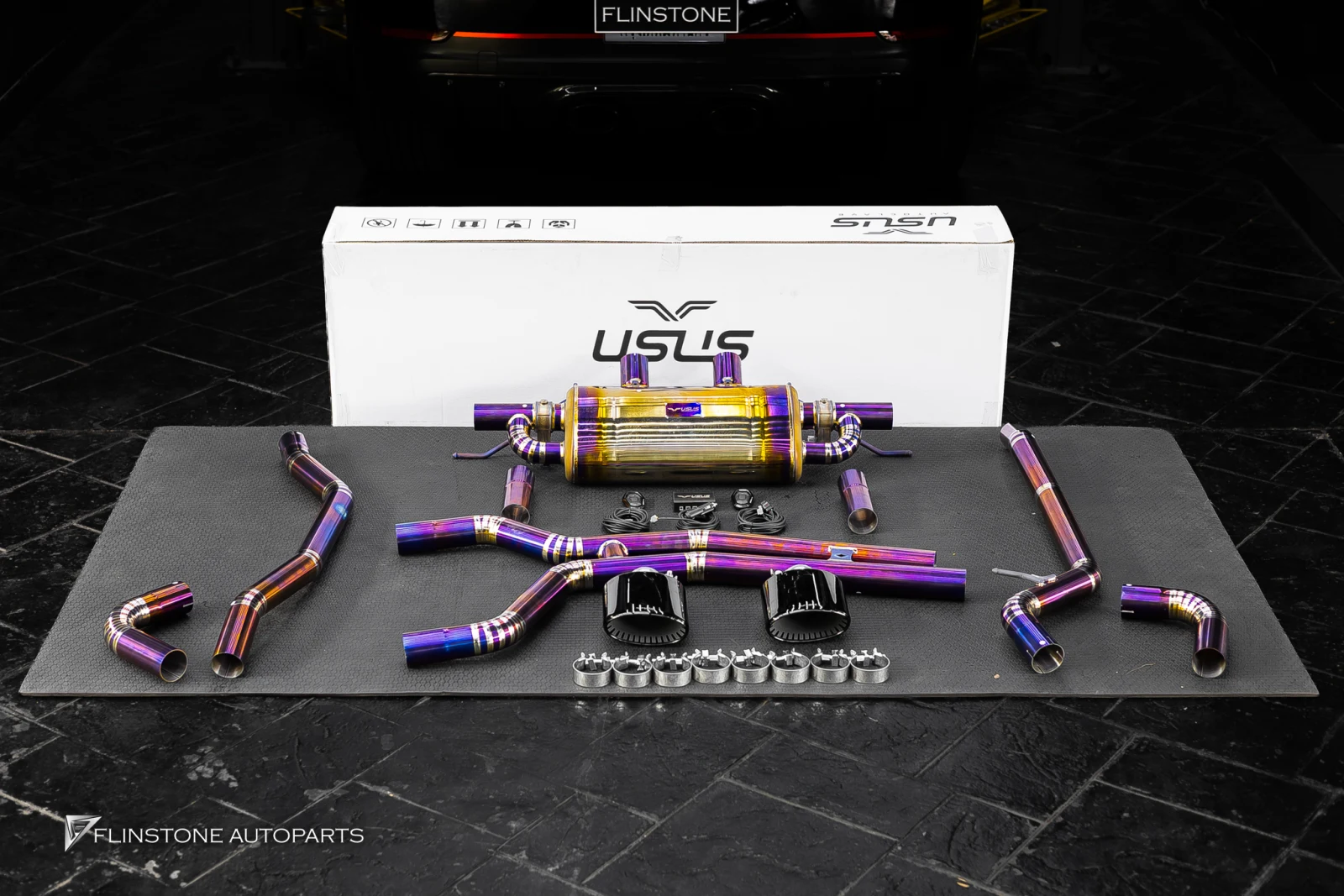 PORSCHE Cayenne 958 titanium exhaust system USUS style Turbo GT 2026