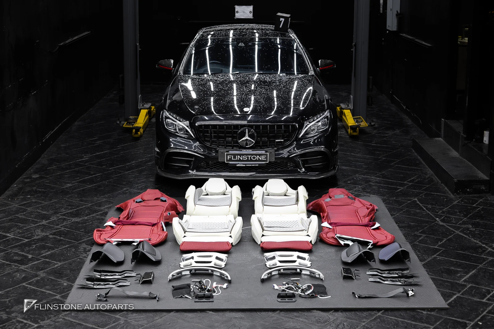 W205 C205 C-Class เปลี่ยนเบาะ — ผลงานติดตั้งจริงที่ Flinstone Autoparts