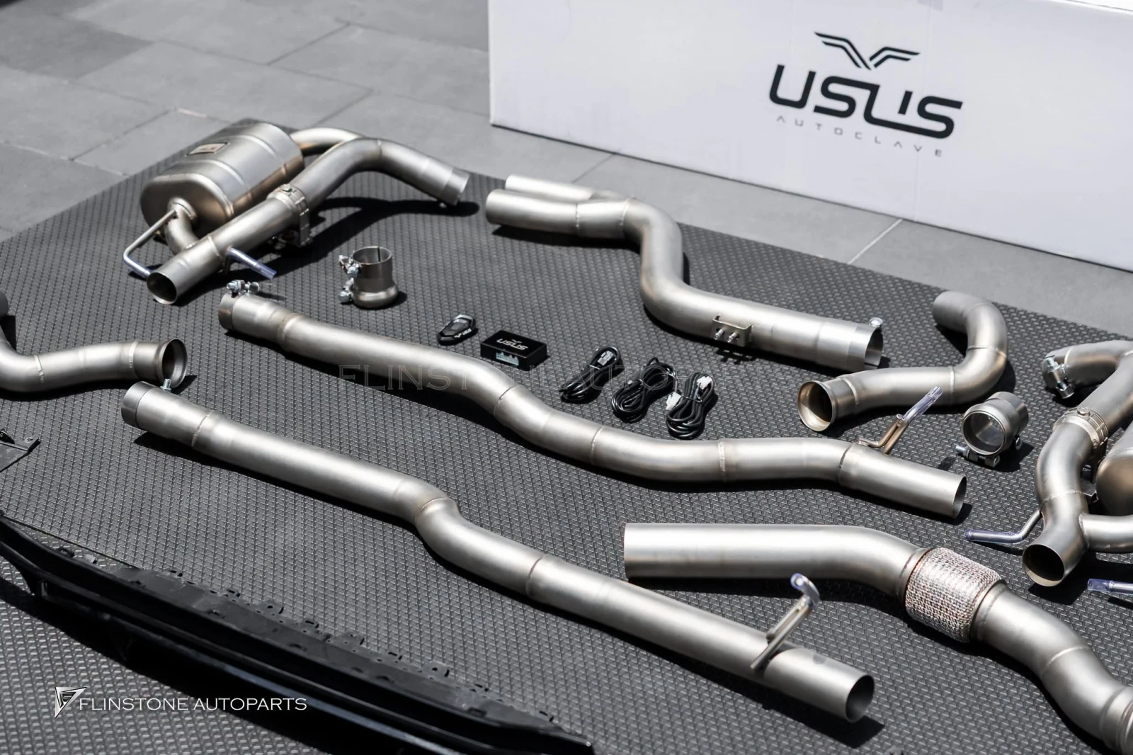 W213 E-Class Exhaust System replacement — real installation work at Flinstone Autoparts