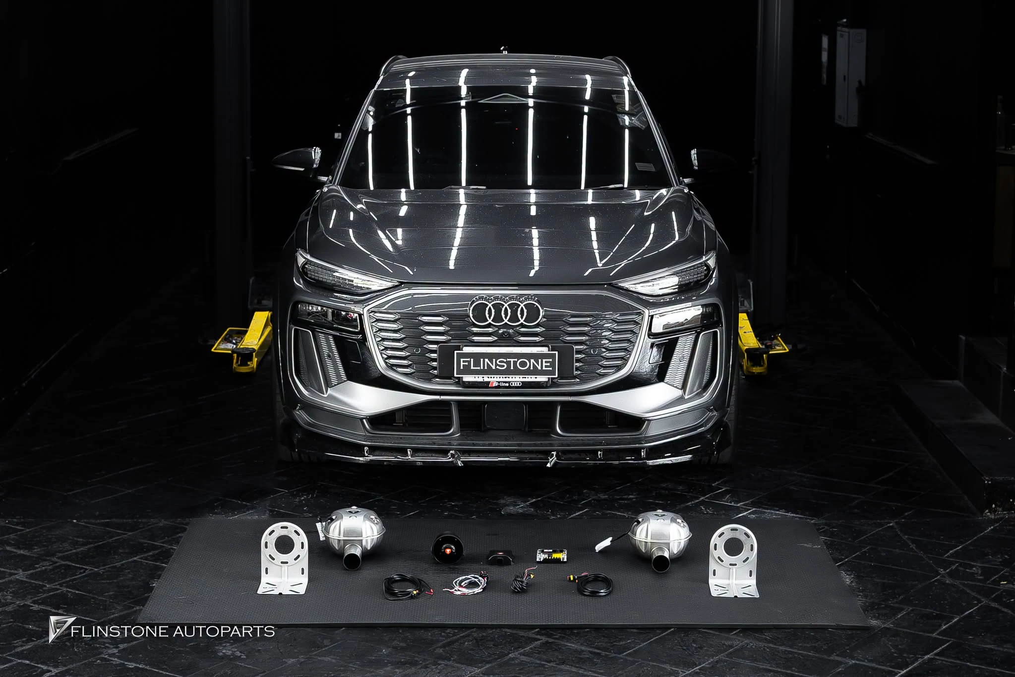 AUDI Q6 E-Tron เปลี่ยนชุดท่อ ที่ Flinstone Autoparts — รีวิวงานจริงพร้อมภาพทุกขั้นตอน