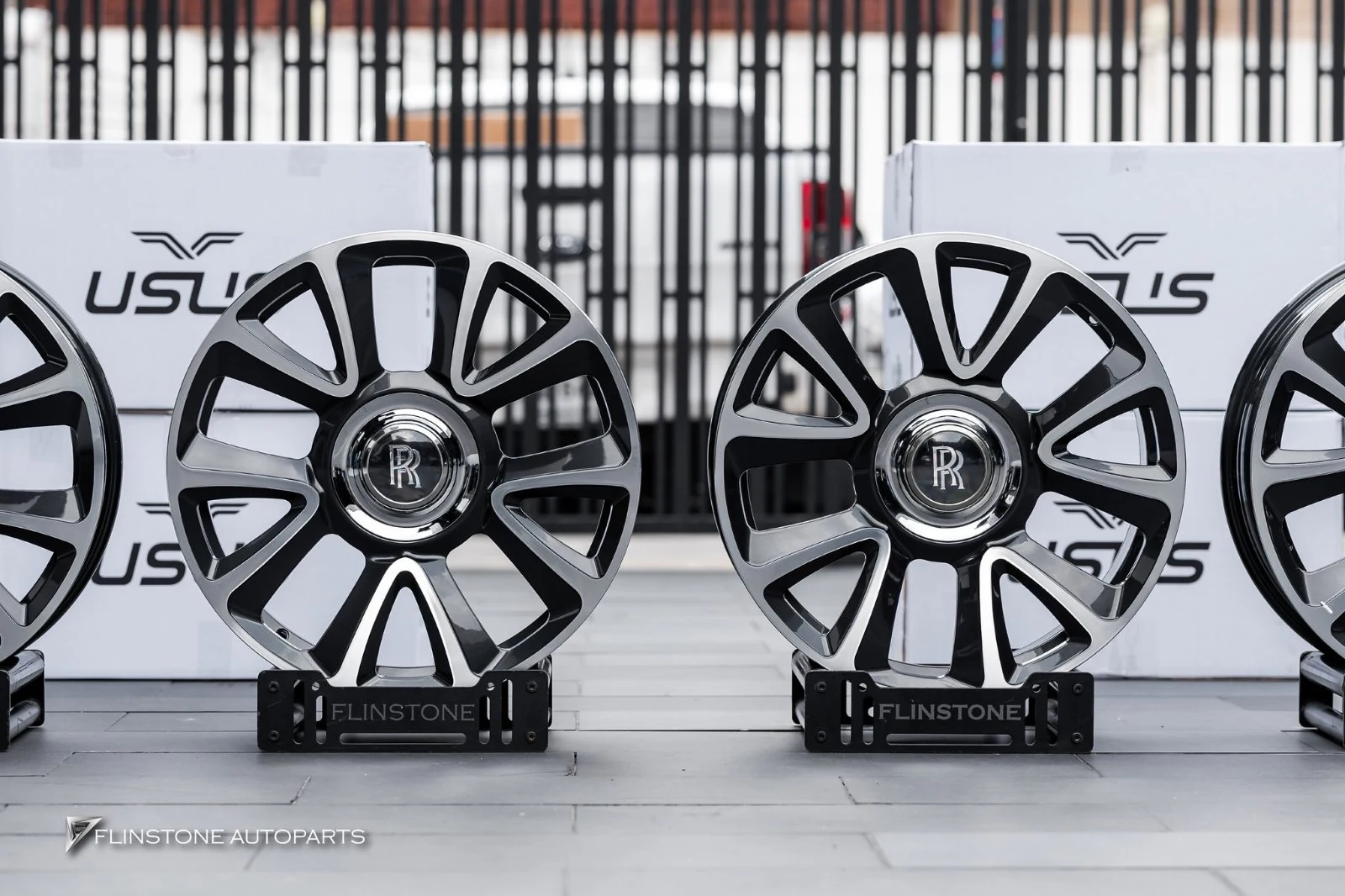 Rolls Royce came in for a wheel change — a real case from our showroom Flinstone Autoparts