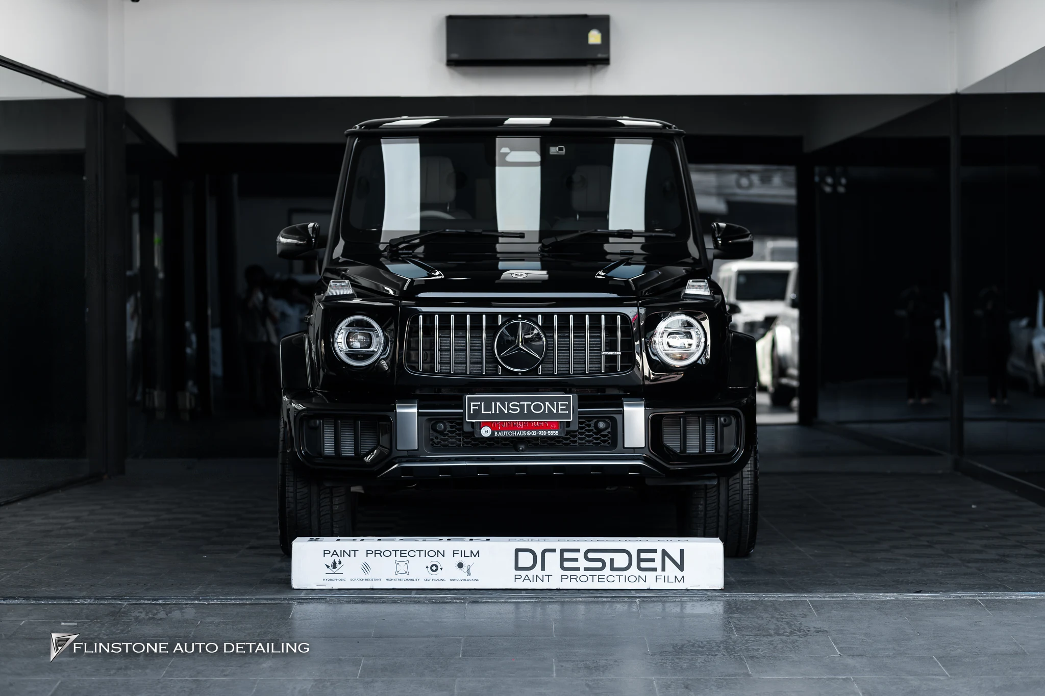 paint protection film work for W465 G-Class at Flinstone Autoparts — see the real thing before you decide