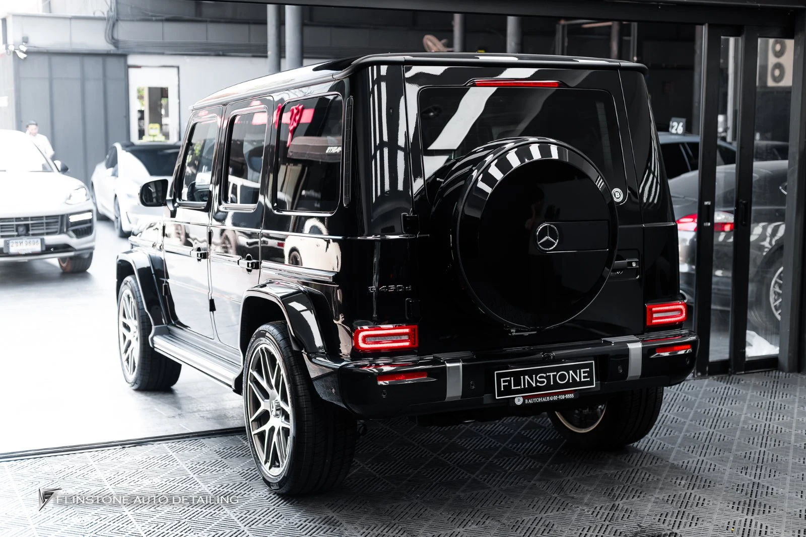 paint protection film work for W465 G-Class at Flinstone Autoparts — see the real thing before you decide
