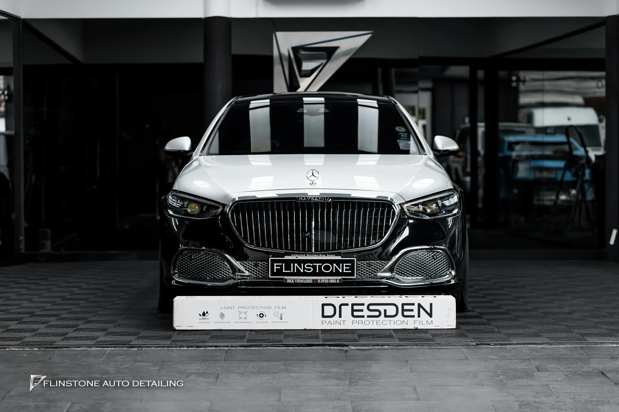 paint protection film work for W223 S-Class at Flinstone Autoparts — see the real thing before you decide