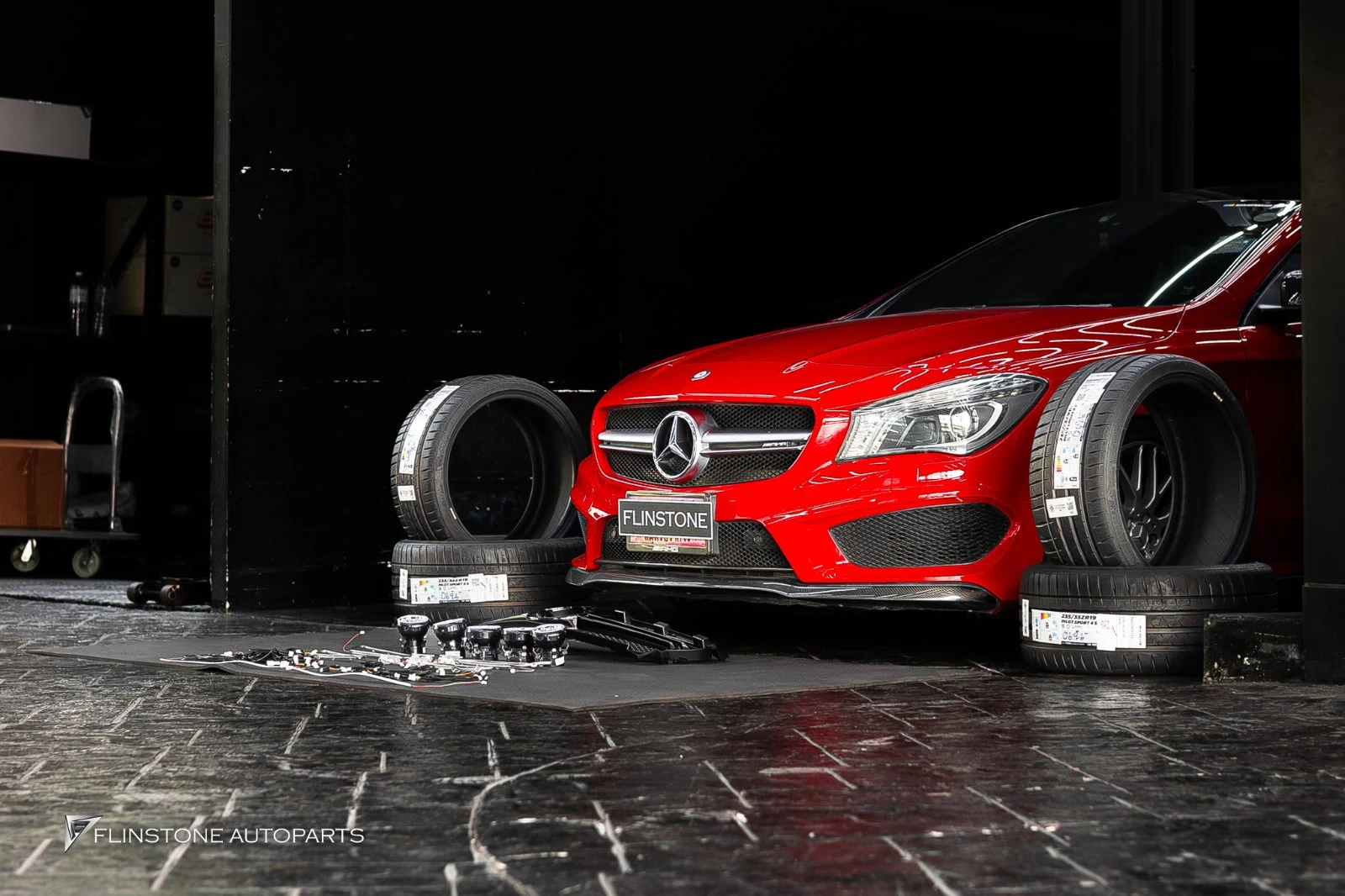 พา W117 CLA-Class เข้ามาLED Turbine Airvent — เคสจริงจากหน้าร้าน Flinstone Autoparts