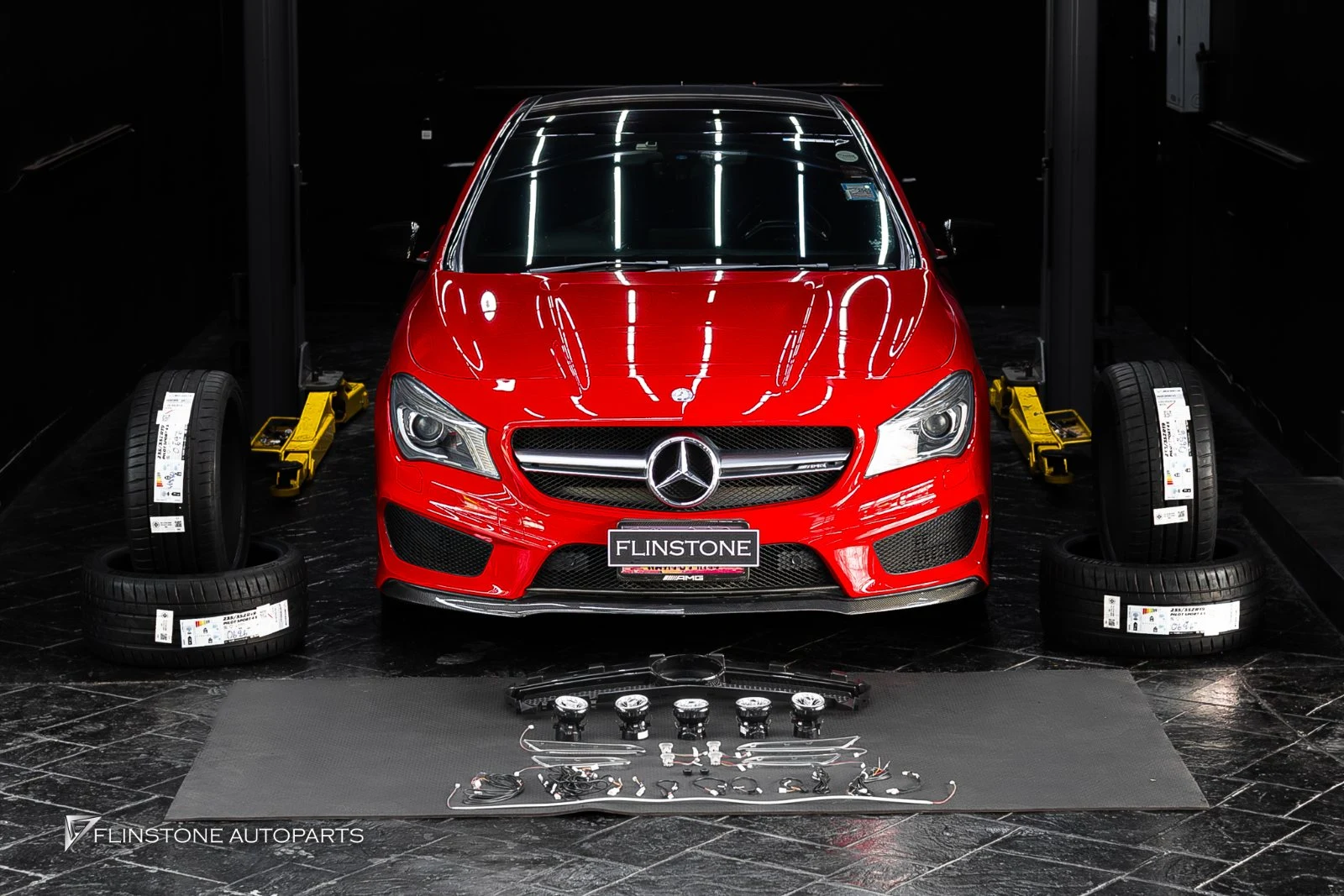 พา W117 CLA-Class เข้ามาLED Turbine Airvent — เคสจริงจากหน้าร้าน Flinstone Autoparts