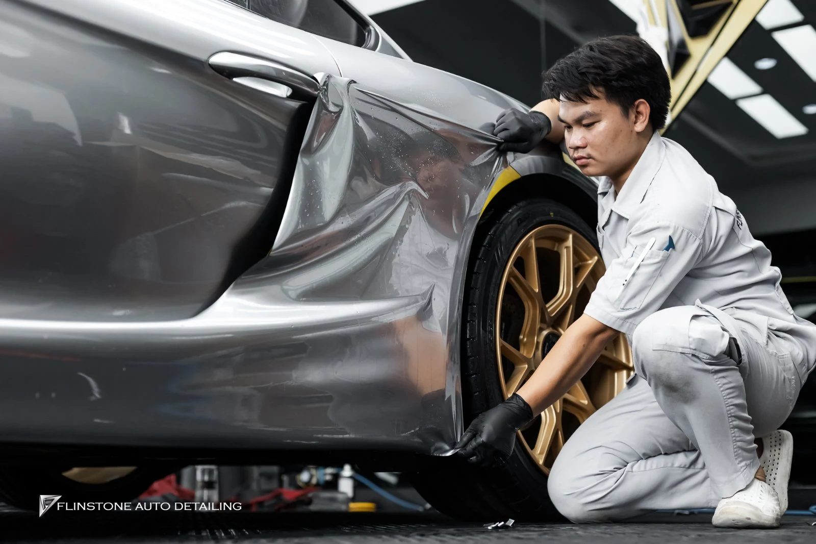 PORSCHE 718 Cayman / Boxster ติดฟิล์มกันรอย — ผลงานติดตั้งจริง
