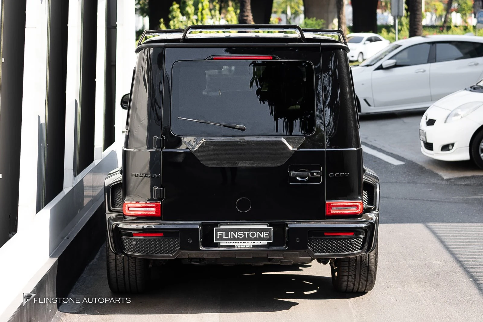 W464 G-Class USUS Autoclave Carbon Fiber Rear Plate — ผลงานติดตั้งจริง