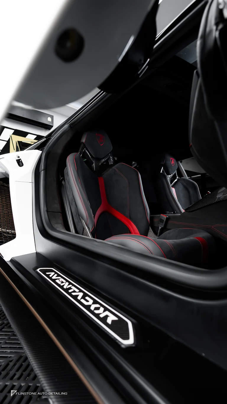 LAMBORGHINI Aventador เปลี่ยนเบาะ — ผลงานติดตั้งจริงที่ Flinstone Autoparts