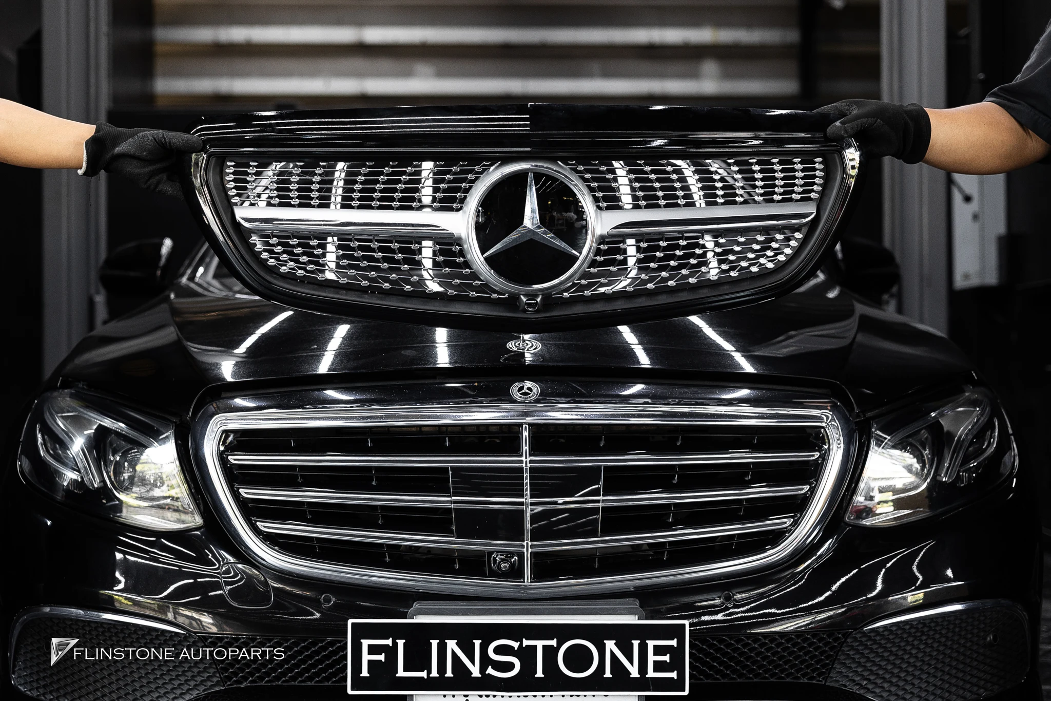 W213 E-Class กระจังหน้า — ผลงานติดตั้งจริงที่ Flinstone Autoparts