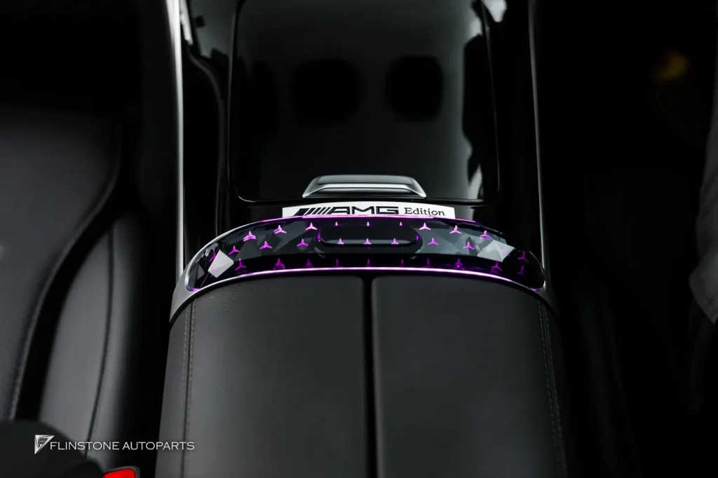 Benz W206 คอนโซลกลาง Trim LED