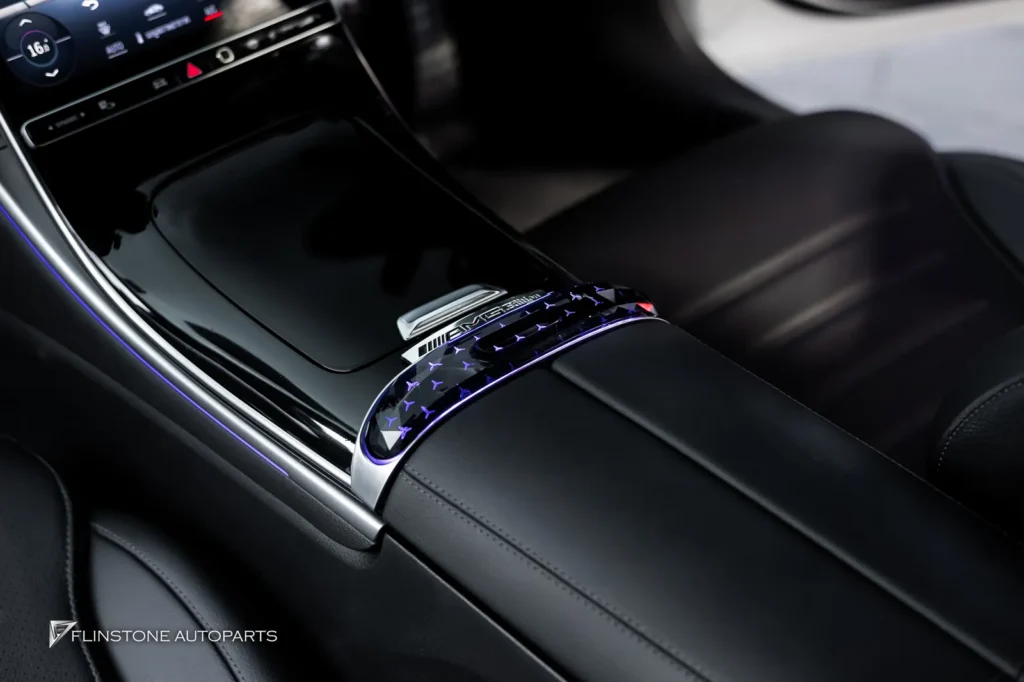 Benz W206 คอนโซลกลาง Trim LED