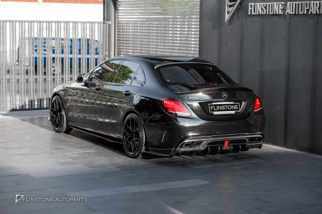Mercedes-Benz W205 พาร์ทคาร์บอนรอบคัน ปลายท่อ กระจังหน้า ฟิล์ม