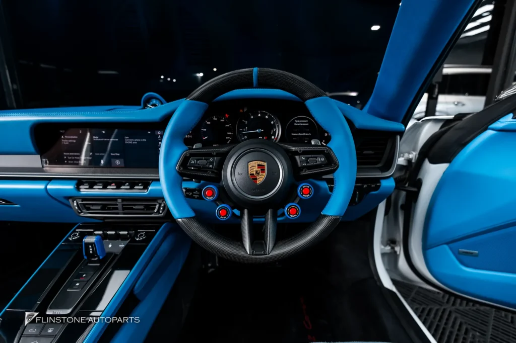 Porsche 992 พวงมาลัย ฝาครอบปุ่ม