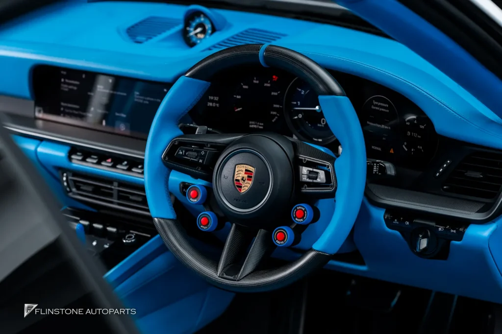 Porsche 992 พวงมาลัย ฝาครอบปุ่ม