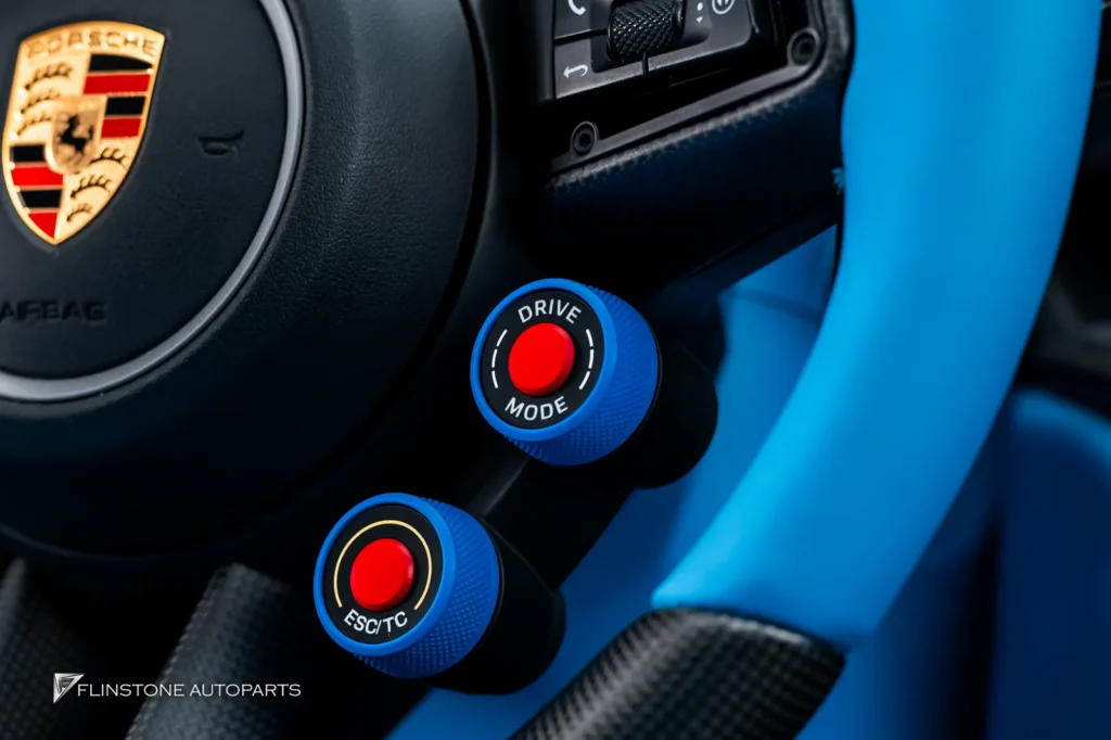 Porsche 992 พวงมาลัย ฝาครอบปุ่ม