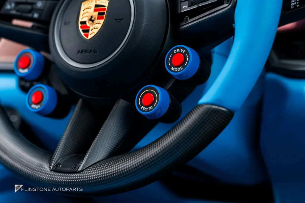 Porsche 992 พวงมาลัย ฝาครอบปุ่ม