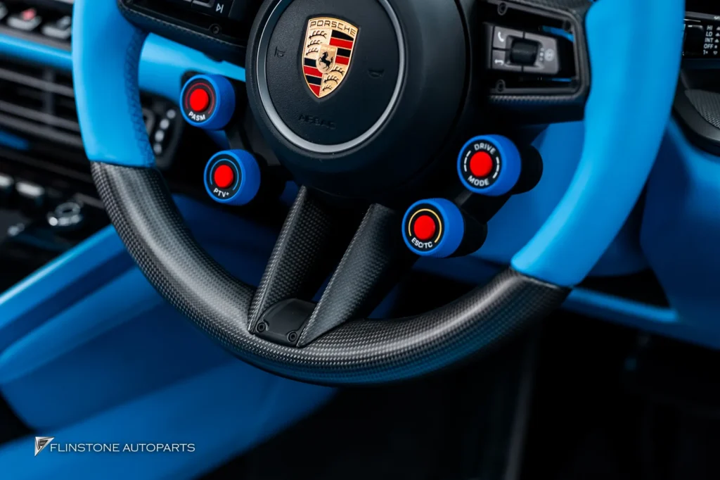 Porsche 992 พวงมาลัย ฝาครอบปุ่ม