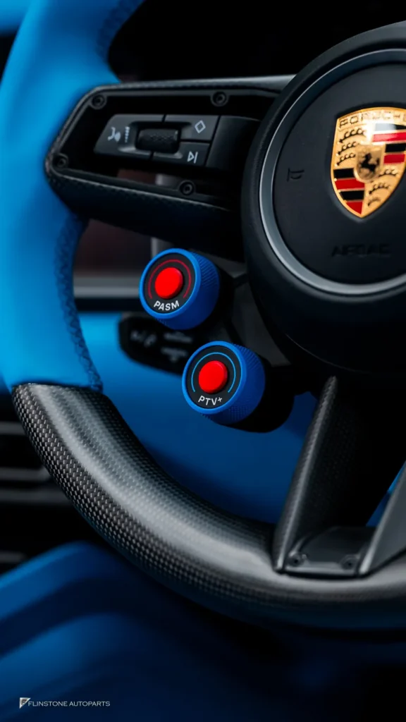 Porsche 992 พวงมาลัย ฝาครอบปุ่ม