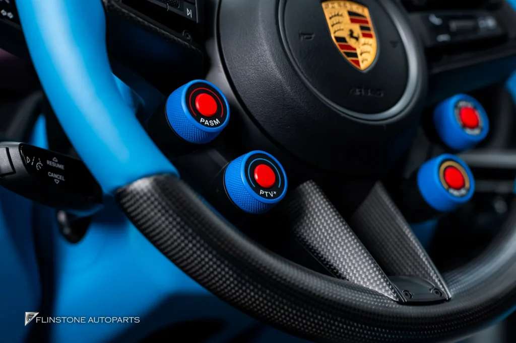 Porsche 992 พวงมาลัย ฝาครอบปุ่ม