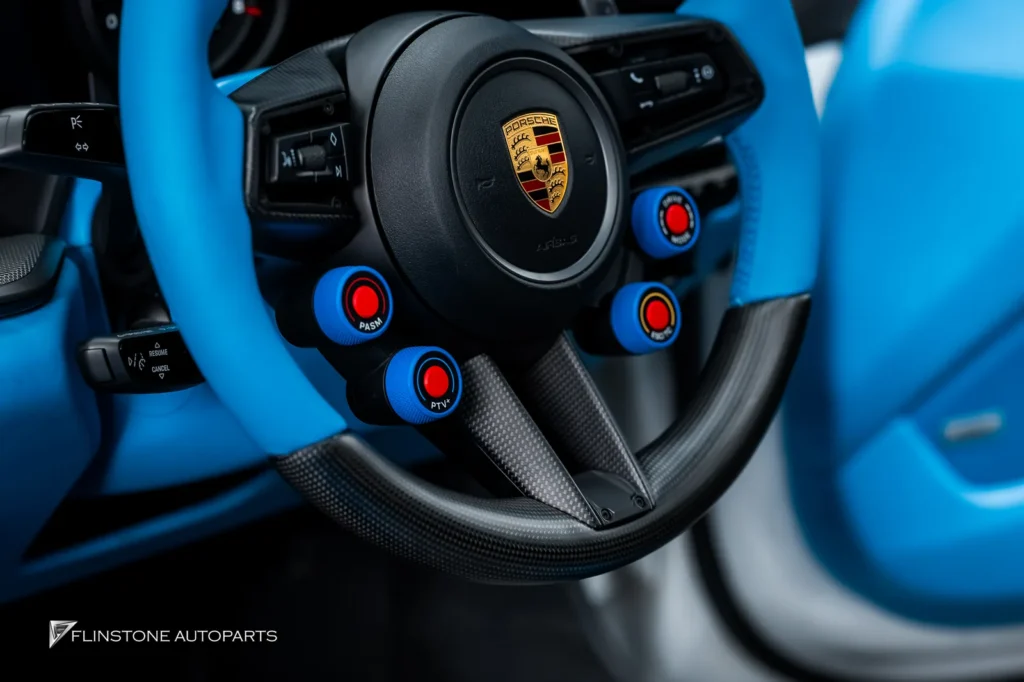 Porsche 992 พวงมาลัย ฝาครอบปุ่ม