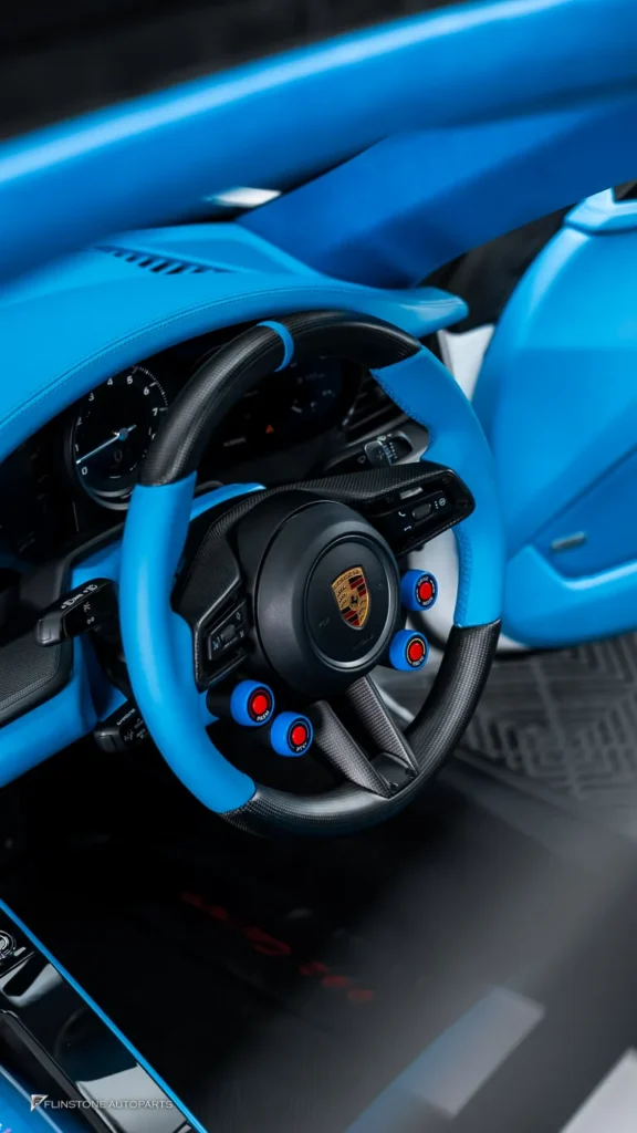 Porsche 992 พวงมาลัย ฝาครอบปุ่ม