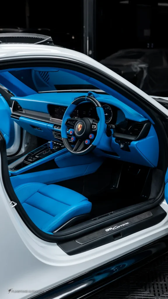 Porsche 992 พวงมาลัย ฝาครอบปุ่ม