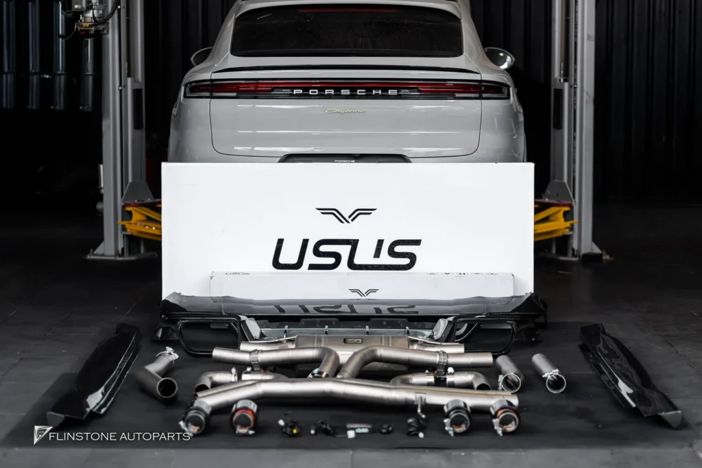 Porsche Cayenne ลิ้นหน้า ดิฟฟิวเซอร์ สเกิร์ต ท่อ USUS