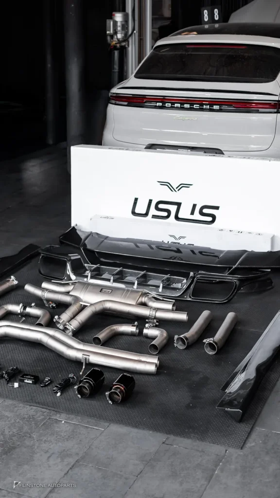 Porsche Cayenne ลิ้นหน้า ดิฟฟิวเซอร์ สเกิร์ต ท่อ USUS