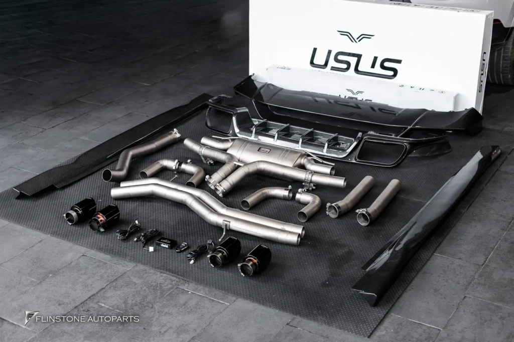 Porsche Cayenne ลิ้นหน้า ดิฟฟิวเซอร์ สเกิร์ต ท่อ USUS