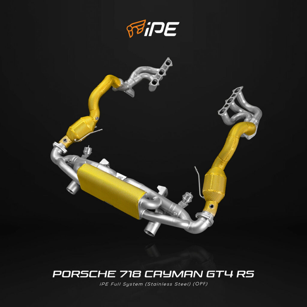 iPE Innotech Porsche 718 Cayman GT4 RS Exhaust System