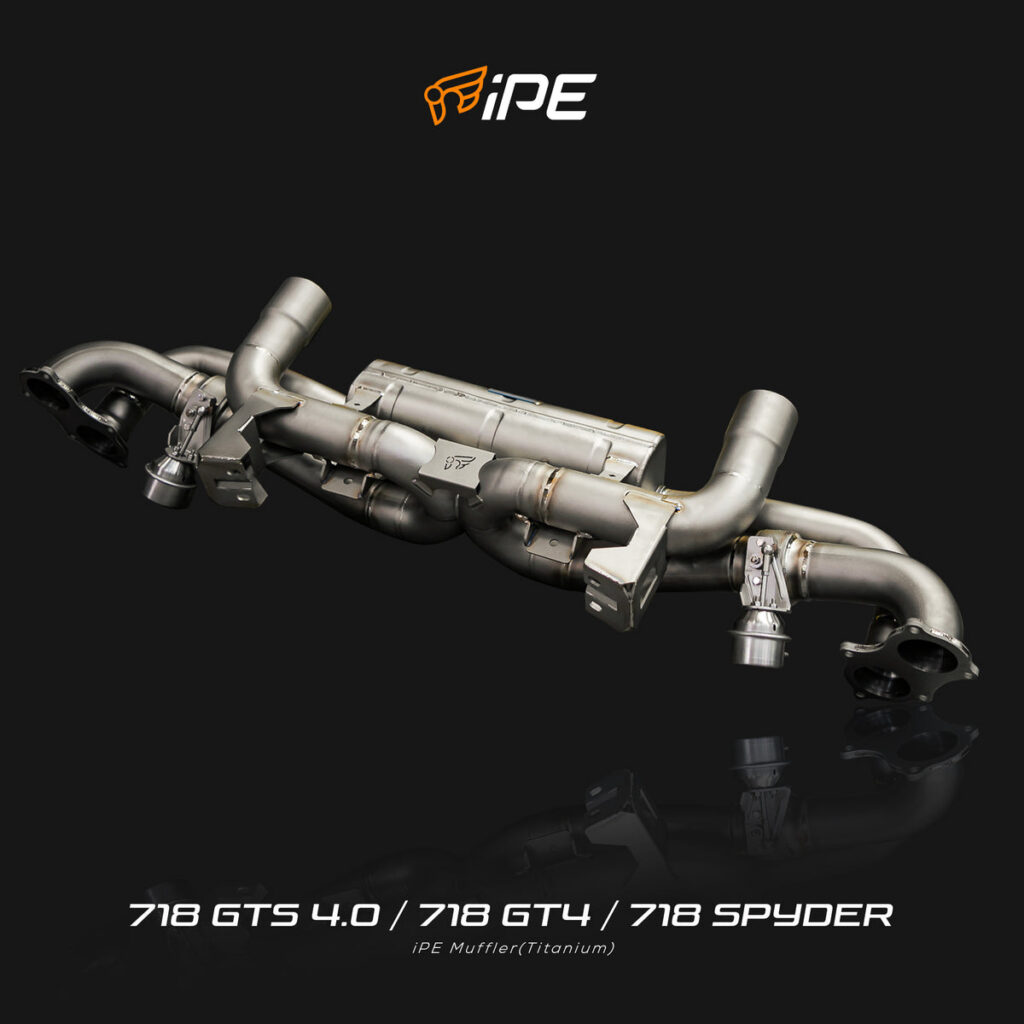 ท่อไอเสีย iPE Porsche 718 GTS 4.0 / 718 Cayman GT4 / 718 Spyder (Titanium)