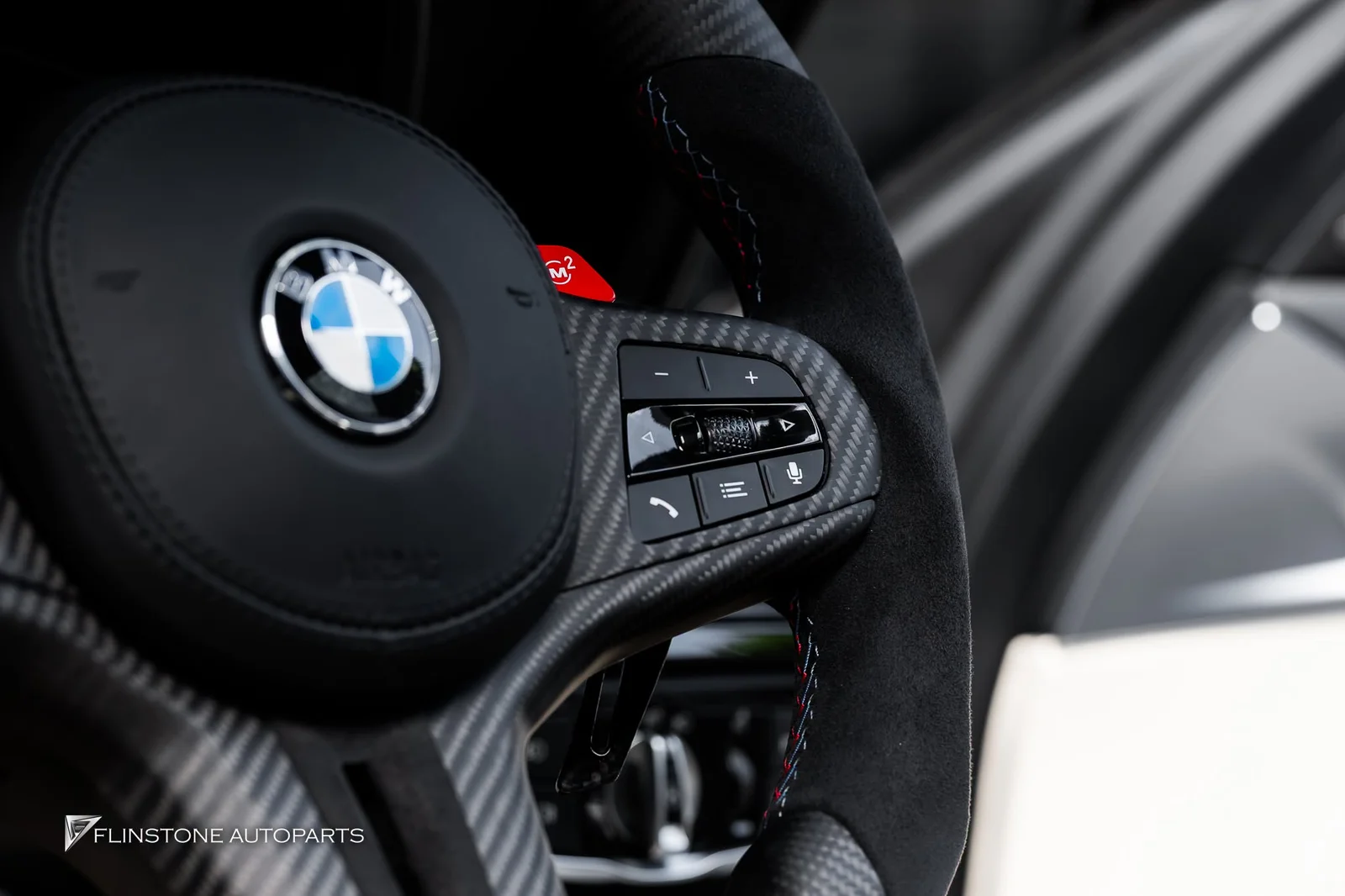BMW G30 / F90 2024+ ติดตั้งพวงมาลัยคาร์บอนและหัวเกียร์ M5 สำหรับ BMW G30 Series 5