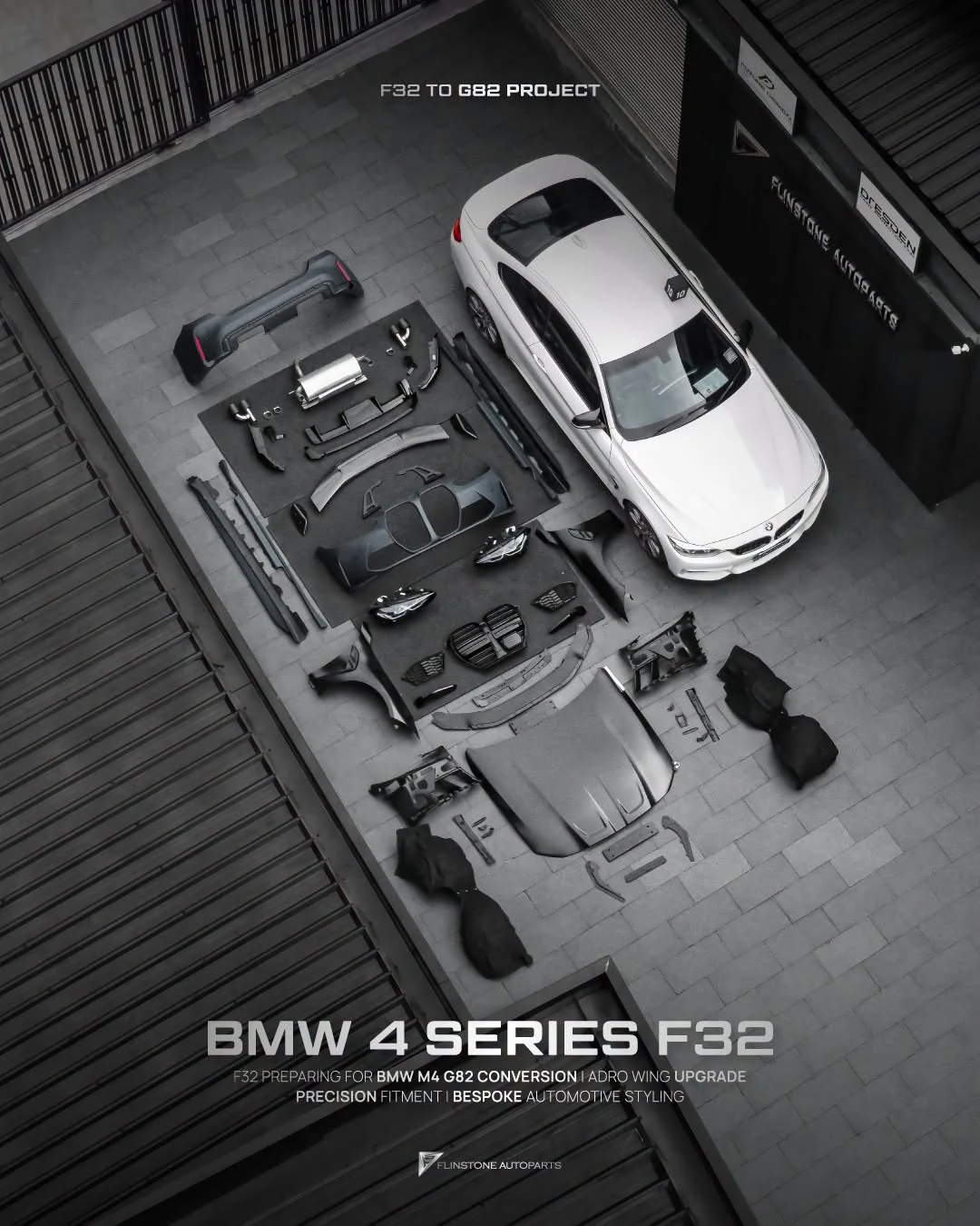 F32/F33/F36 BMW 4 Series BMW F32 Series 4 : G82 M4 Conversion Kit
