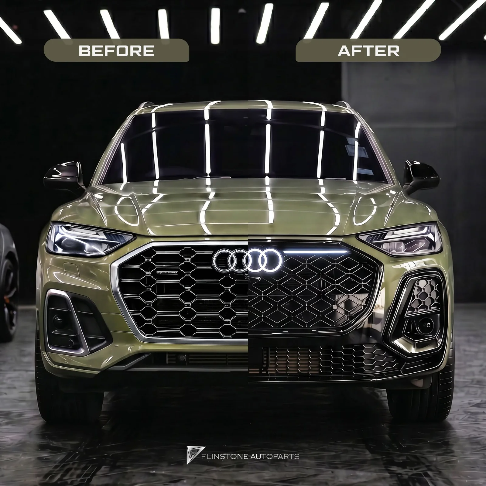 AUDI Q5 รถปี 2021-2025 สามารถเปลี่ยนกันชนหน้าสไตล์ใหม่ได้เป็นแบบปี 2026