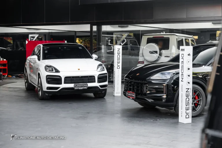 PORSCHE Cayenne 9Y0.1 and 9Y0.2 chose clear paint protection film from DRESDENPROTECTION