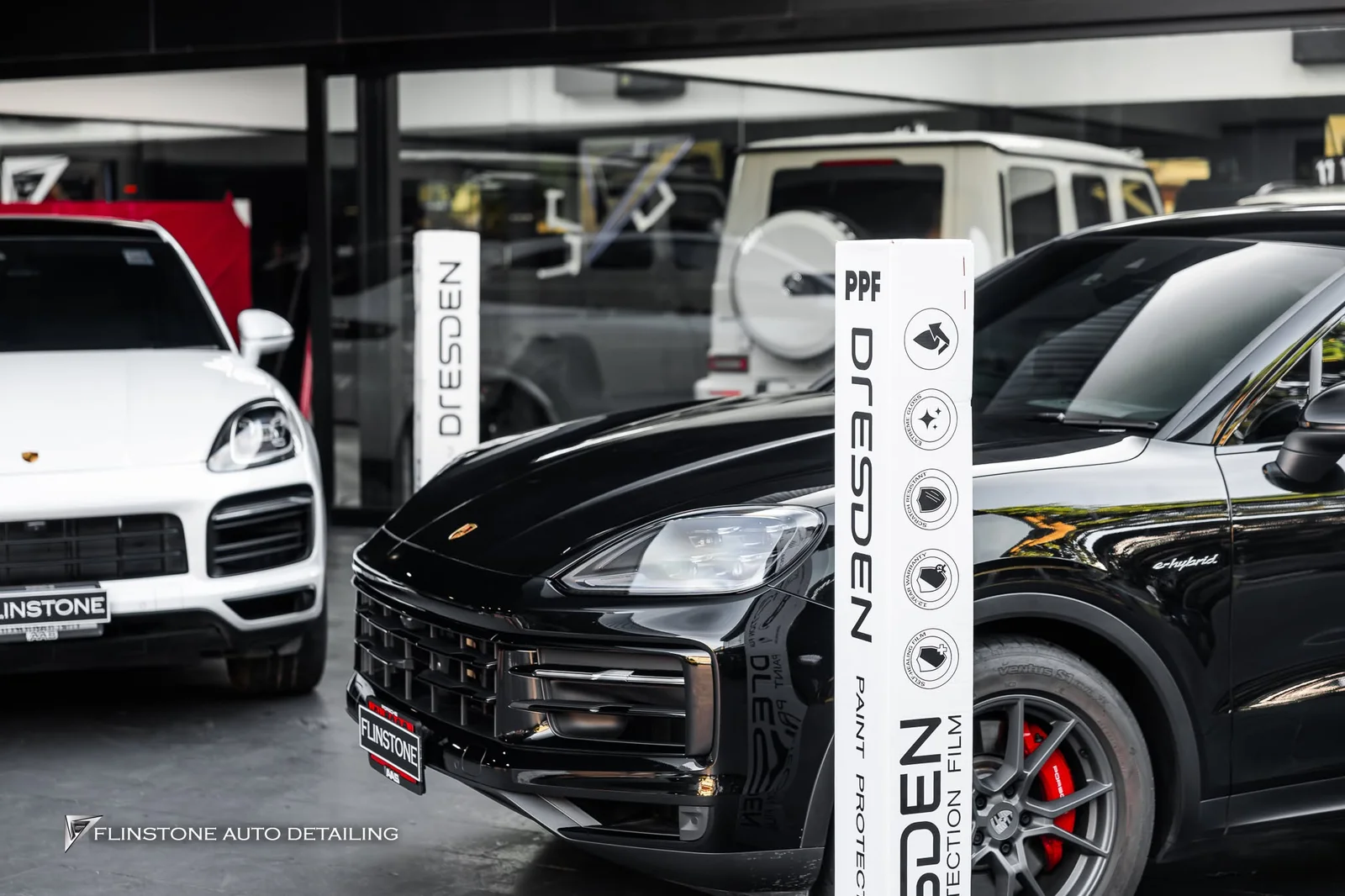 PORSCHE Cayenne 9Y0.1 and 9Y0.2 chose clear paint protection film from DRESDENPROTECTION