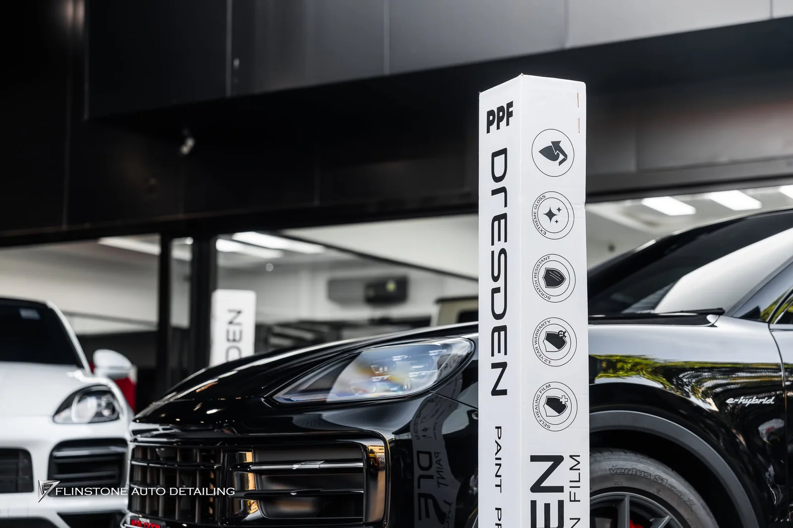 PORSCHE Cayenne 9Y0.1 and 9Y0.2 chose clear paint protection film from DRESDENPROTECTION