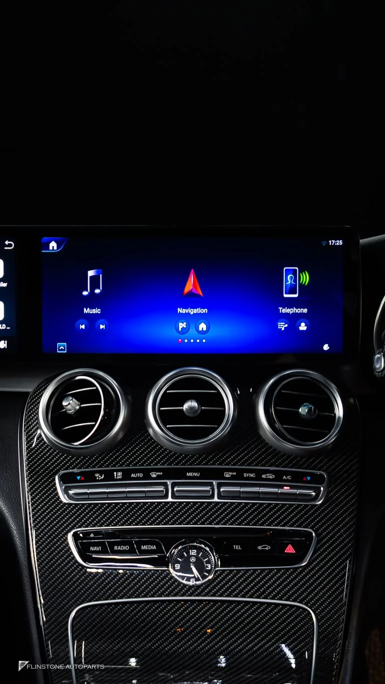 W205 C205 C-Class 2024 เข้ามาเรื่อยๆทุกวันกับการอัปเกรดจอ Android แบบ Dual Screen สำหรับ