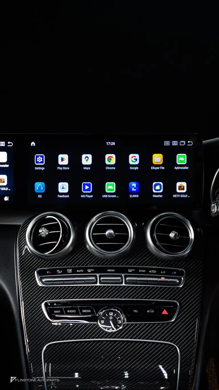 W205 C205 C-Class 2024 เข้ามาเรื่อยๆทุกวันกับการอัปเกรดจอ Android แบบ Dual Screen สำหรับ