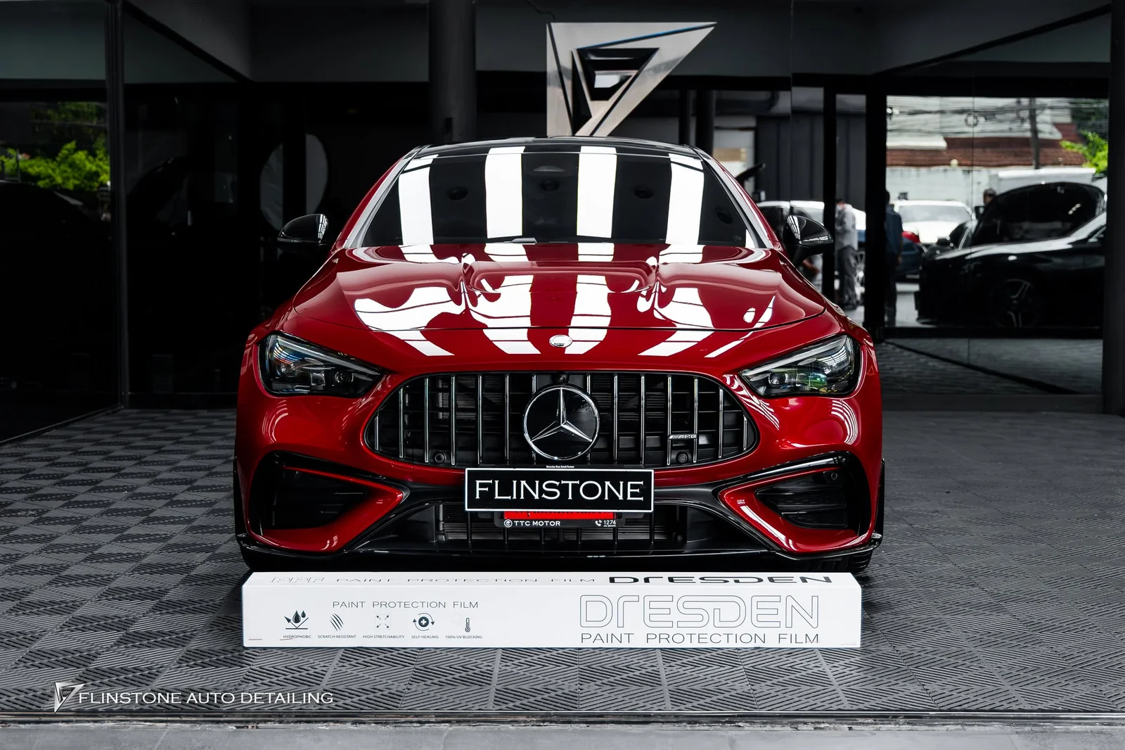 C236 CLE-Class Coupe Mercedes CLE53 AMG เลือกติดฟิล์มใสกันรอยจาก DRESDENPROTECTION