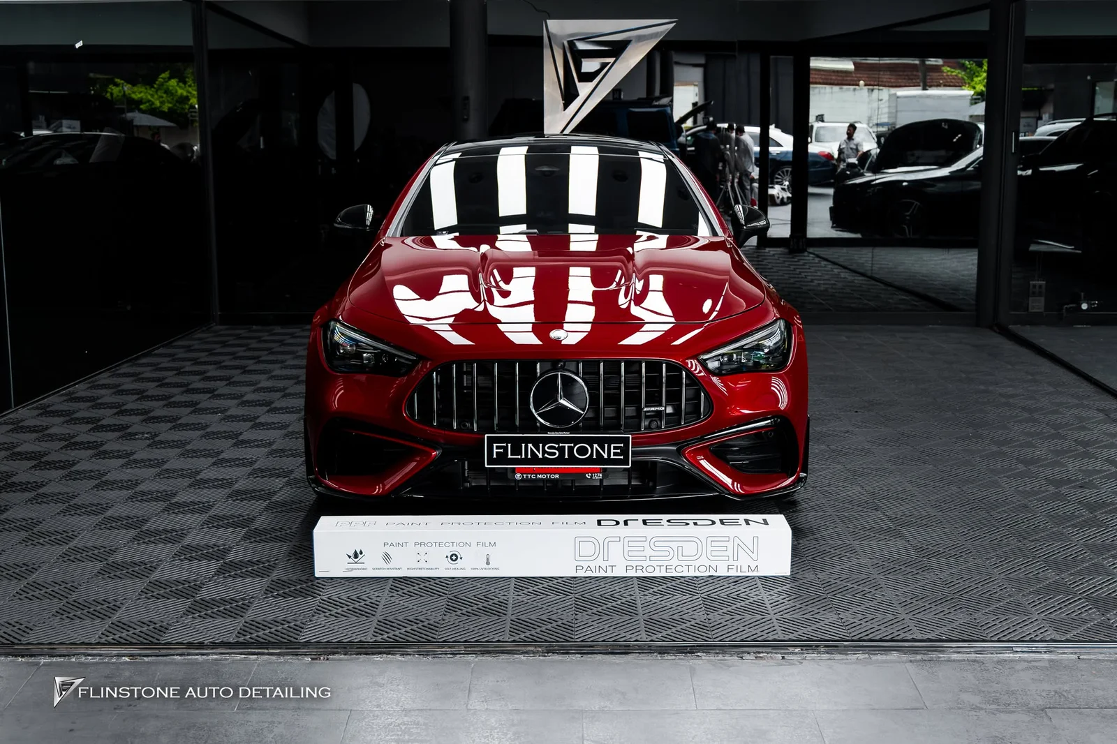 C236 CLE-Class Coupe Mercedes CLE53 AMG เลือกติดฟิล์มใสกันรอยจาก DRESDENPROTECTION