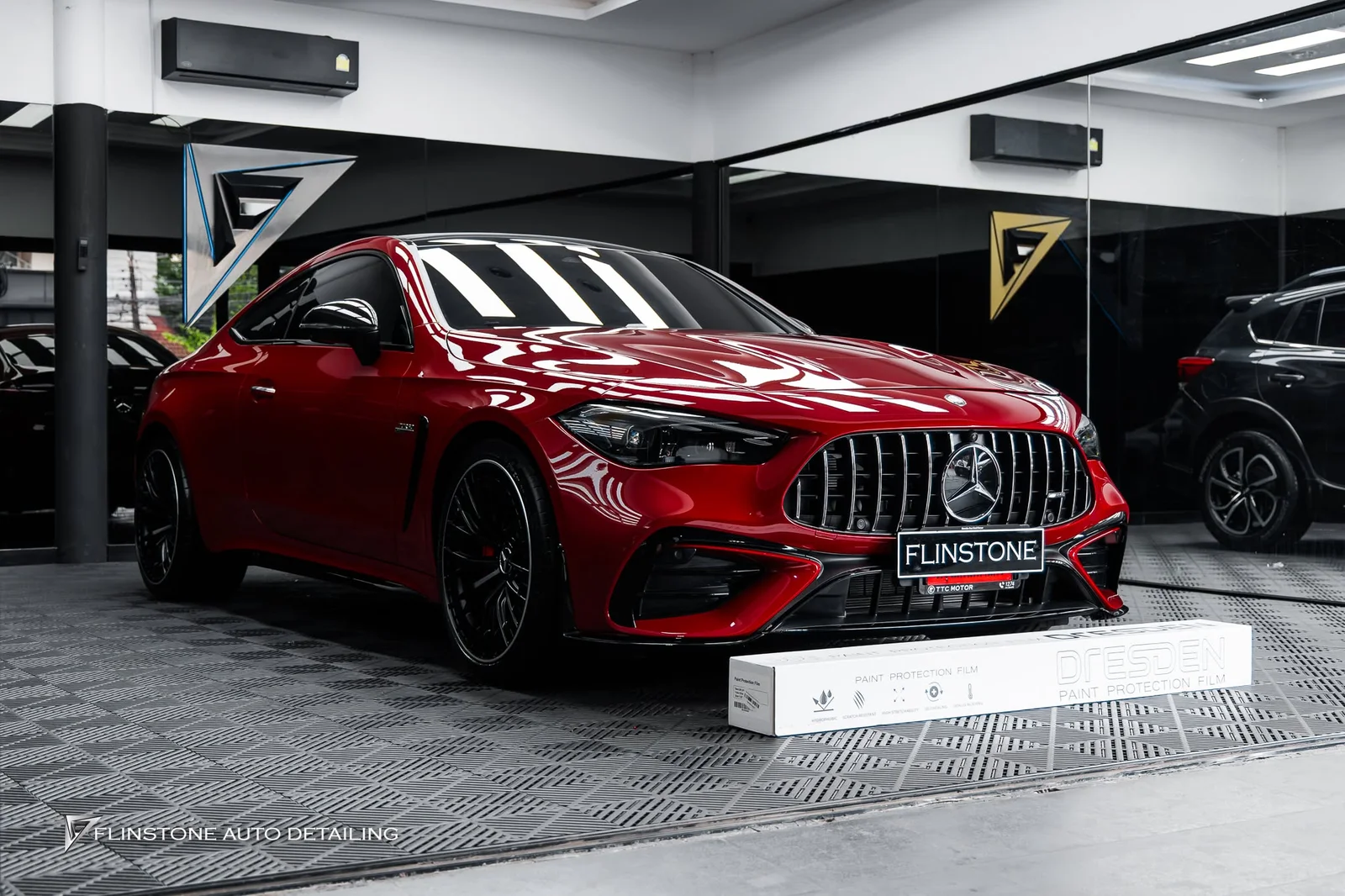 C236 CLE-Class Coupe Mercedes CLE53 AMG เลือกติดฟิล์มใสกันรอยจาก DRESDENPROTECTION