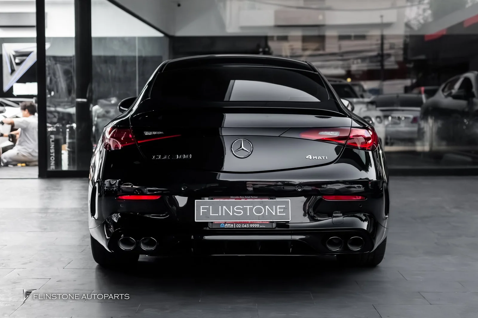 C236 CLE-Class Coupe CLE300 ติดตั้งชุดดิฟฟิวเซอร์ท้ายทรง CLE53 AMG