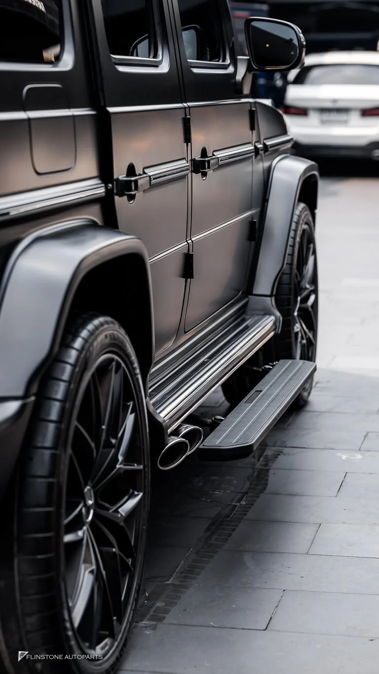 W464 G-Class ติดตั้งบันไดไฟฟ้าอัตโนมัติสำหรับ G-Class เป็นแบบสไลด์ ที่เดียวในไทยตอนนี้