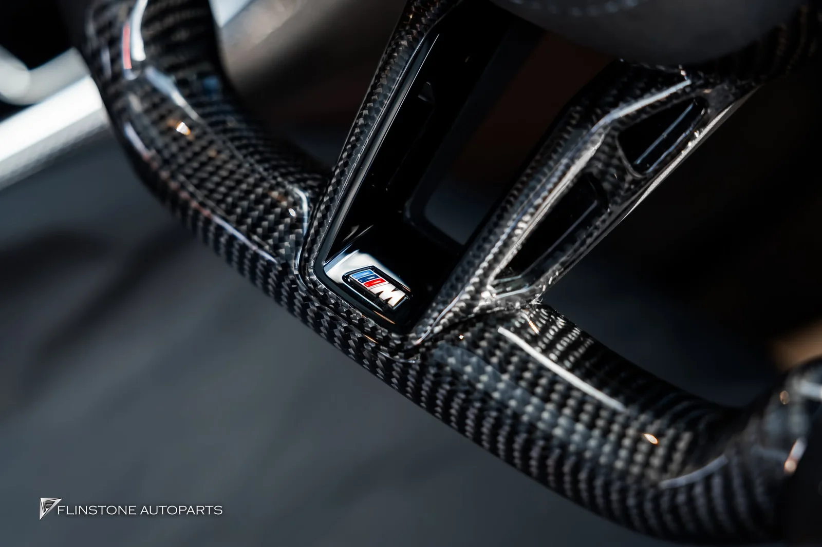 BMW i7 G70 carbon steering wheel fitted, as the customer Custom chose every material on the wheel