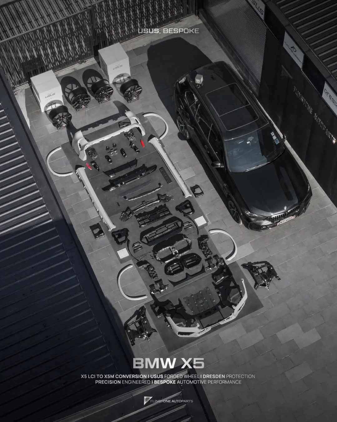โปรเจกต์ BMW X5 F15 ที่กำลังเปลี่ยนโฉมเป็น G05 LCI ทรง X5M แบบเต็มระบบ