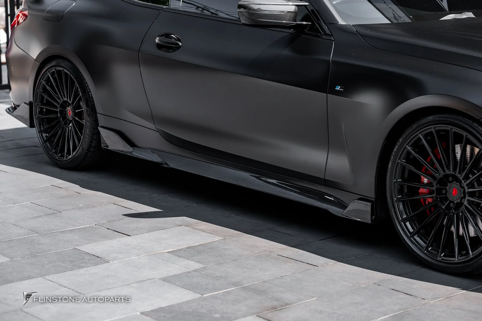BMW G22 / G26 / G82 M4 — ติดตั้งสเกิร์ตข้างสำหรับ BMW G22 Series 4 ของแท้จาก SOQOO ชิ