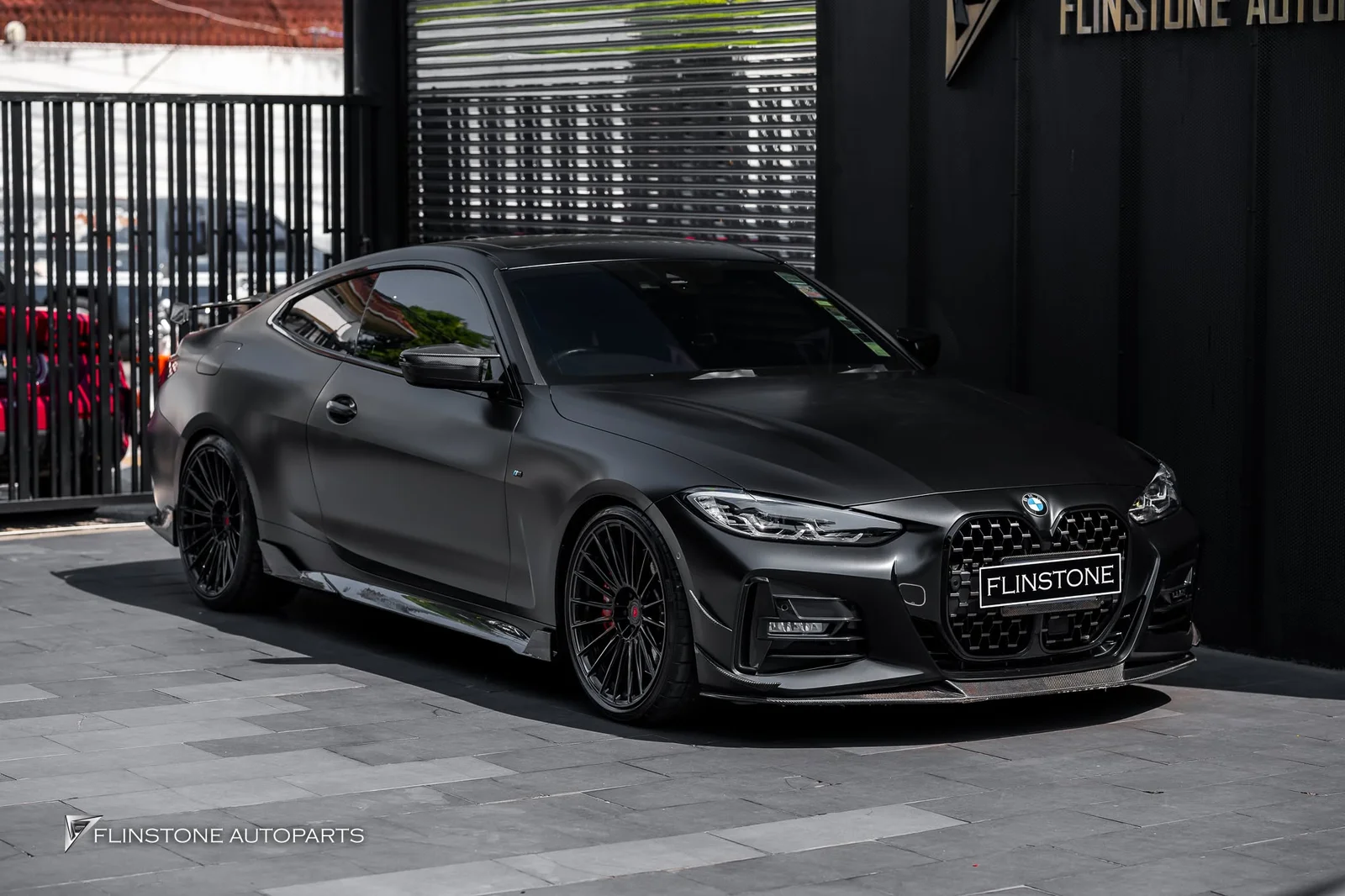 BMW G22 / G26 / G82 M4 — ติดตั้งสเกิร์ตข้างสำหรับ BMW G22 Series 4 ของแท้จาก SOQOO ชิ